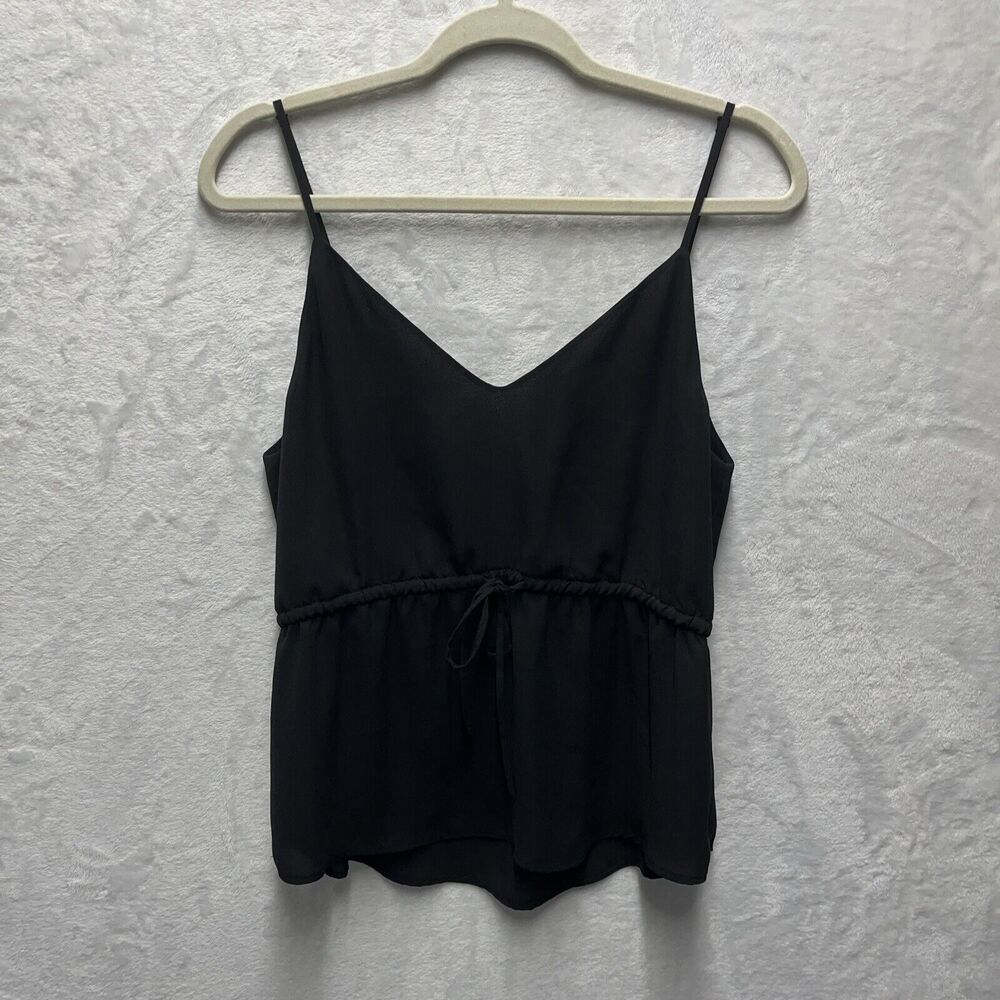 Aritzia Babaton Warren Camisole Women’s Sz‎ M V-neck Blouse Sleeveless Top Black